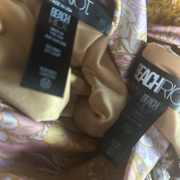 Beach Riot Highway Harvest Floral Bikini Bottom top sz S medium - Picture 4 of 5